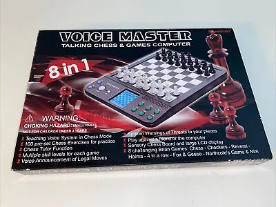 New Talking Chess & Games Playing & Training Computer 8-in-1 By Voice Master • $49.95