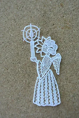 Angel & Candle Lace Motif/applique/patch/junk Journal/collage/craft/card Making • £1.55