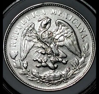 Mexico 1902 UN PESO Clashed Die Mo AM • $399.98