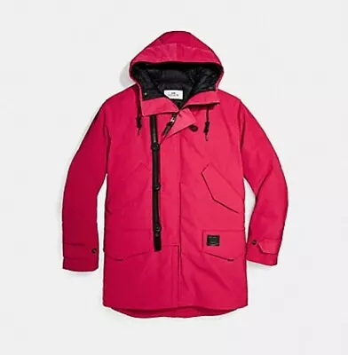 Coach Down Parka F25002 Red XL New With Tags • $450