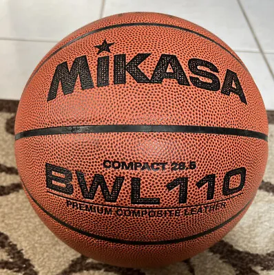 Mikasa BWL110 Compact 28.5 Premium Composite Leather Basketball  • $24.99