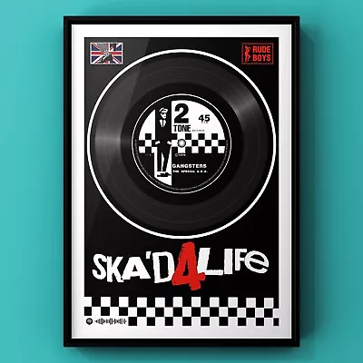 SKA'D FOR LIFE The Specials Gangsters A4 Print Poster | Rude Boys | Ska | 2Tone • £6.99