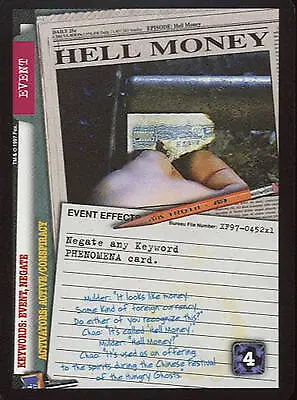 Hell Money - 101361 - X-Files CCG • $1.07