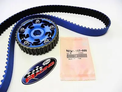 Vms 92-00 Honda Civic Sohc D16 Gates Timing Belt & Adjustable Cam Gear Blue Kit • $169.88