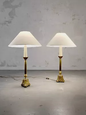 1960 & Xix 2 SHABBY-CHIC BAROQUE NEO-CLASSICAL EMPIRE LAMPS Jansen Versace • $6418.80