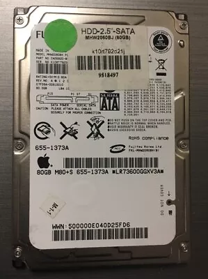 $8 • Buy 80gb Laptop Hard Drive SATA - Wiped And Ready For Use