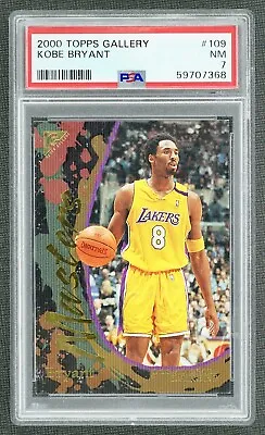 2000-01 Topps Gallery Kobe Bryant Masters The Art Of Collecting PSA 7 #109 • $37