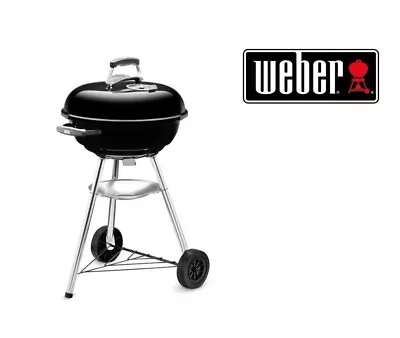 Weber Compact Kettle Charcoal BBQ Black 47cm - FAST DELIVERY 🚚 📦 New In Box • £89.99