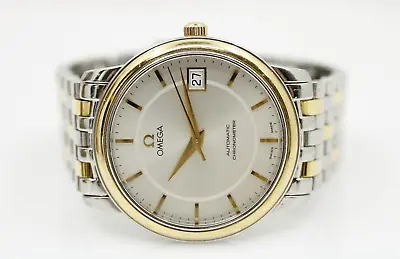 Vintage Omega Deville Automatic 168.1050 Cal.1109 Two Tone 35mm Date Watch • $1079.99