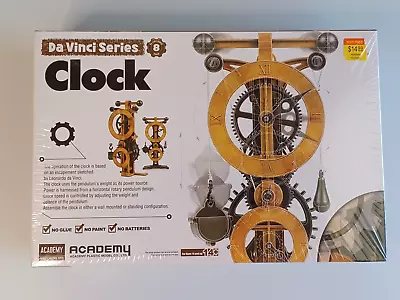 DA VINCI SERIES CLOCK Academy Hobby Model Kit 18150 Ages 14+ New Sealed • $12