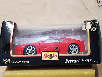 NEW IN BOX Diecast Car Maisto Special Edition RED 1994 FERRARI F355 1:24 • $19