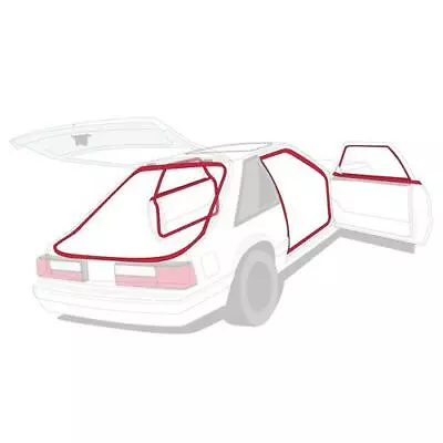 1987-1993 Ford Mustang Weatherstrip Kit Hatchback/coupe $war Of 24 Save Usa Sale • $234.89