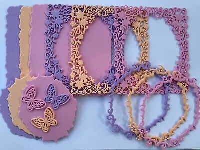 Lace Frame Die Cut Shapes Cardmaking  Card Toppers Crafts • £2.50