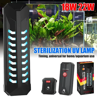 18WFish Tank UV Light Sterilizer Germicidal Pond Submersible Aquarium Clean Lamp • $40.46