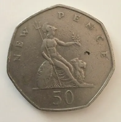 1969 50p Coin Rare Collectable Old Large Style Fifty Pence. • £4.95