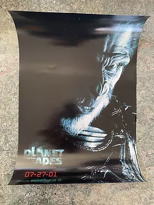 Vintage 2001 Tim Burton's Planet Of The Apes Original Movie Poster 13 X 20 • $15