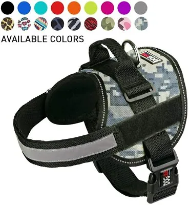 Reflective No-Pull Adjustable Pet Vest With Handle For Hiking Walking • $14.99