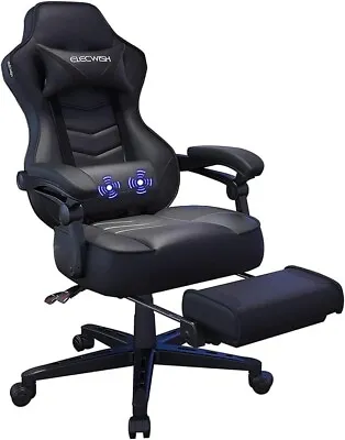 Fullwatt Racing Gaming Chair For Adults With Massage Version Massage Black • £197.99