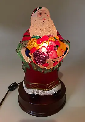 Merck Vintage 1997 Old World Christmas Bountiful Santa Light Lamp • $59.99