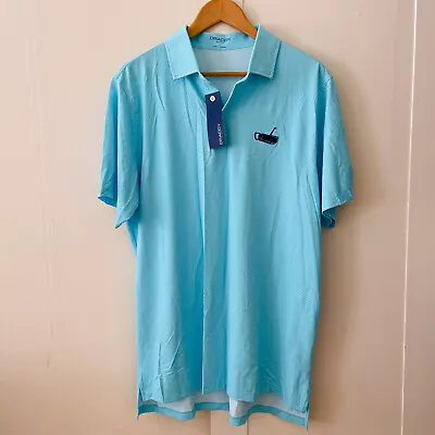 NWT B. Draddy Sport Men's Scraper Polo Fried Egg SZ L Golf Athleisure Outdoor • $28.88