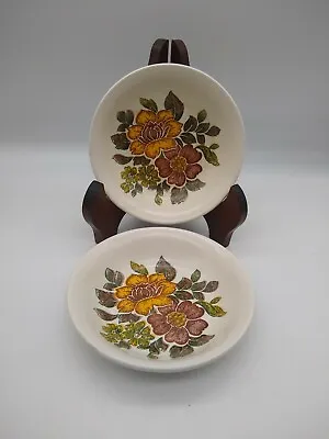 £6.49 • Buy Vintage Barratts Of Staffordshire Small Dish Trinket Dishes Saucers Floral Retro