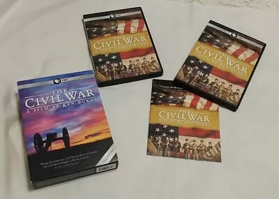 $18 • Buy The Civil War 5-disc Dvd Documentary Set, Ken Burns Film, Country Divided, Pbs