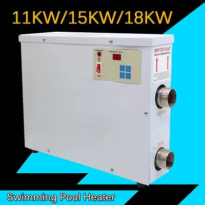 $179 • Buy Electric Swimming Pool Thermostat SPA Hot Tub Water Heater 11/15/18KW 220V