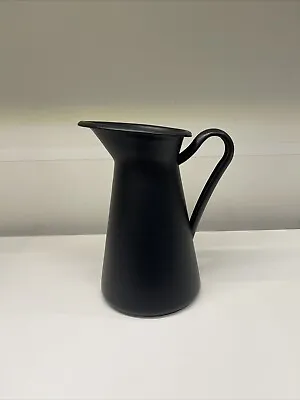 IKEA SOCKERÄRT Vase Jug Black 8 ¾   METAL Modern Handled Pitcher • $32.77