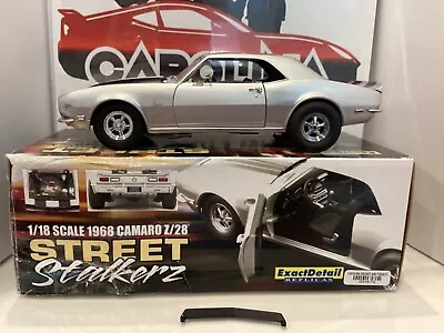 1:18 Exact Detail 1968 Camaro Z28 Street Stalkerz Silver On Black Ma# 1570 • $99.99