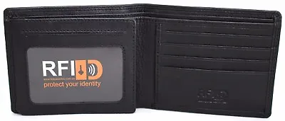 $29.99 • Buy RFID Security Lined Leather Wallet Quality Full Grain Cow Hide Leather. 11049
