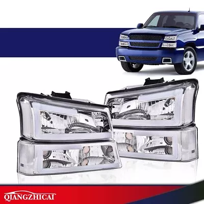 Led DRL Headlights Projector Replacement Fit For 03-06 CHEVY Silverado Avalanche • $91.80