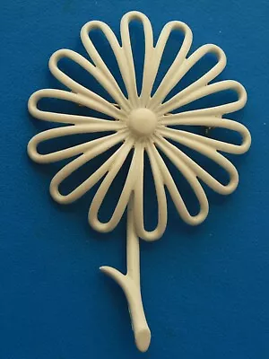 Vintage MONET Signed White Enamel Daisy Flower Brooch Pin • $18.99