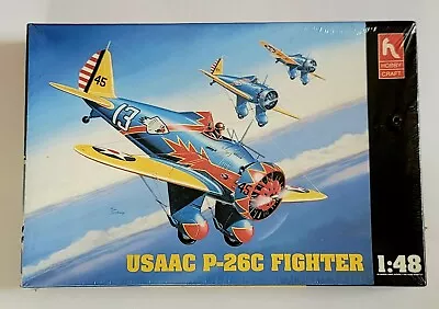 Vintage Hobbycraft #HC1563 1/48 USAAC P-26C Fighter Plastic Model Kit Sealed • $29.99