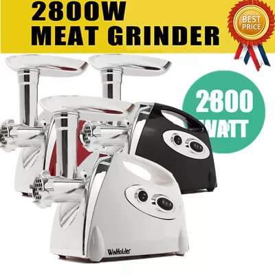 Winholder 2800Watt Electric Meat Grinder Industrial Meat Grinder Steel Plates X4 • $52.99