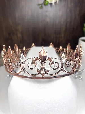 Vintage Royal King Crown For Men Masquerade Ball Prom Birthday Party Crown • $24.99