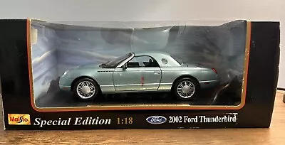 Maisto Special Edition• Ford 2002 Thunderbird • Green •1:18 Die Cast • $45