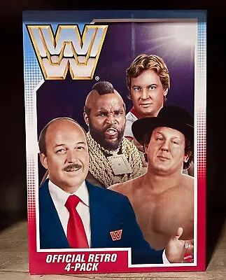 WWF WWE Mattel Creations Retro 4 Pack Wave  1 2021 Piper Orton Mr T Mean Gene • $2.25