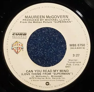 Maureen McGovern - Can You Read My Mind/You Love Me Too Late (1979) • $2