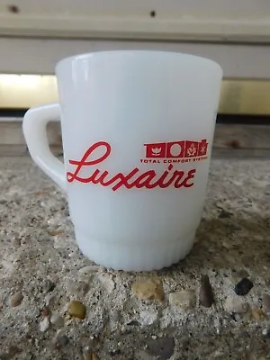 Vintage Luxaire Furnace Fire King  Advertising Coffee Mug Saginaw Michigan • $14.99