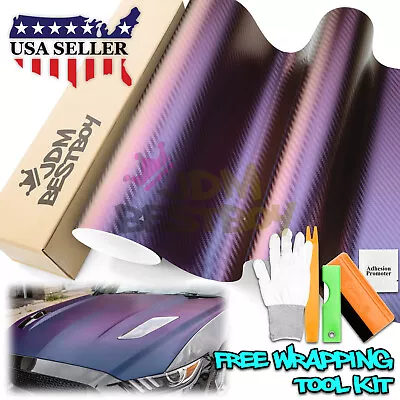 【Chameleon】 Gloss / Matte Metallic Color Change Shift Flow Vinyl Wrap Sheet Film • $4.99