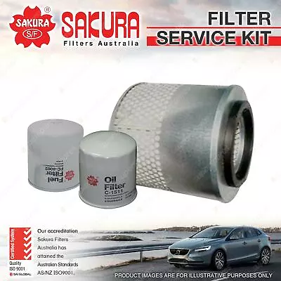 Sakura Oil Air Fuel Filter Service Kit For Holden Rodeo TFR54 54 TFR55 6 TFS55 6 • $51.10