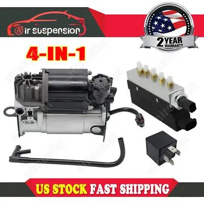 Air Suspension Compressor Pump W/Pipe+Valve Control Block For Mercedes-Benz W220 • $197