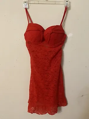 Victoria's Secret The Lacie Red Babydoll Alluring Provocative Sexy Seduction M • $23.77