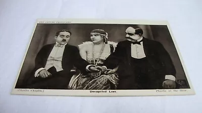 Charlie Chaplin Red Letter Photocard Essanay Silent Movie Postcard RPPC • £3.75