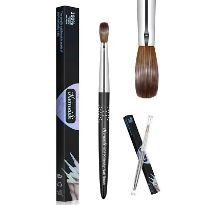 KEMEISI #8-#16 Kolinsky Acrylic Nail Brush Set 3D Pure Handmade Nail Brushes For • $13.89