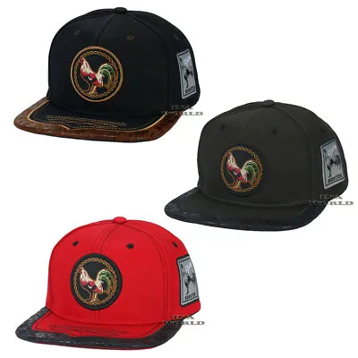 MEXICAN Hat Western Style ROOSTER Embroidered Snapback Flat Bill Baseball Cap • $13.85