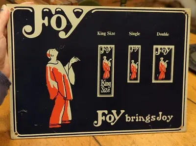 Vintage Foy Cigarette Papers Vintage Ad Metal Advertising Rare Sign  • $266