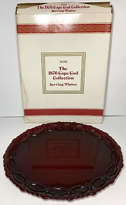 1986  1876 Cape Cod Collection  SERVING PLATTER   Roman Rosette Pattern Avon NIB • $12.85