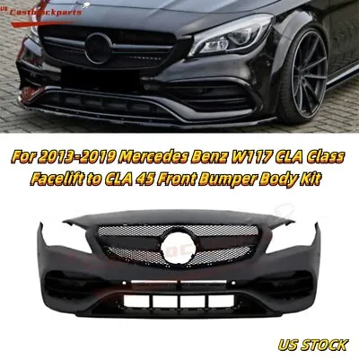 For 2013-2019 Mercedes Benz CLA Class W117  Facelift To CLA 45 Front Bumper Kit • $836.53