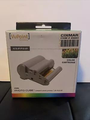 VuPoint Solutions Color Cartridge ACS-IP-P10-VP For Photo Cube Compact Printer. • $14.99